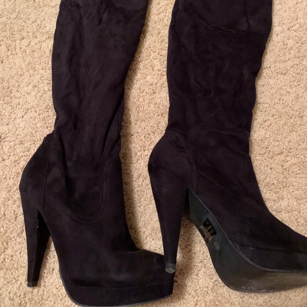 Over the knee boots, worn once.